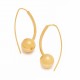 Gold-plated silver earrings "Aphrodite's bubble"-2