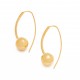 Gold-plated silver earrings "Aphrodite's bubble"-3