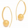 Gold-plated silver earrings "Aphrodite's bubble"