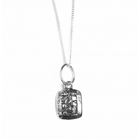 Chain with square pendant P344A