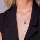Chain with square pendant P344A-3