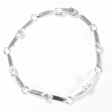 Unique minimalist bracelet with zircons