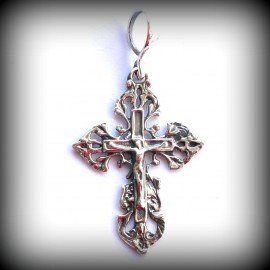 Pendant orthodox cross 4.3 cm "Bless"